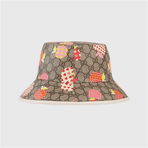 gucci les pommes bucket hat|gucci sun hats.